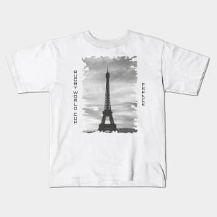 Eiffel tower rugby design Kids T-Shirt